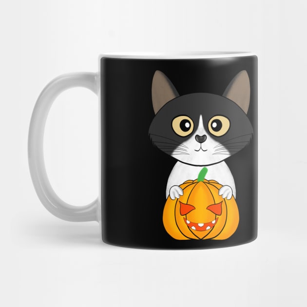 Halloween cute cat pumpkin by ArtDigitalWings